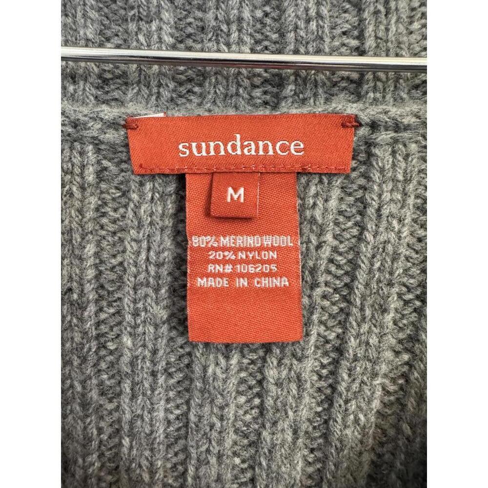 Sundance wool blend button down knit sweater size Medium - Picture 3 of 4